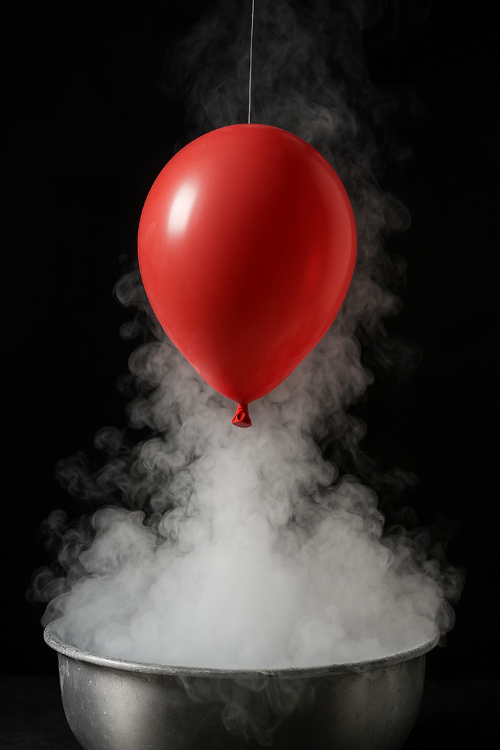 當氣球遇到液態氮